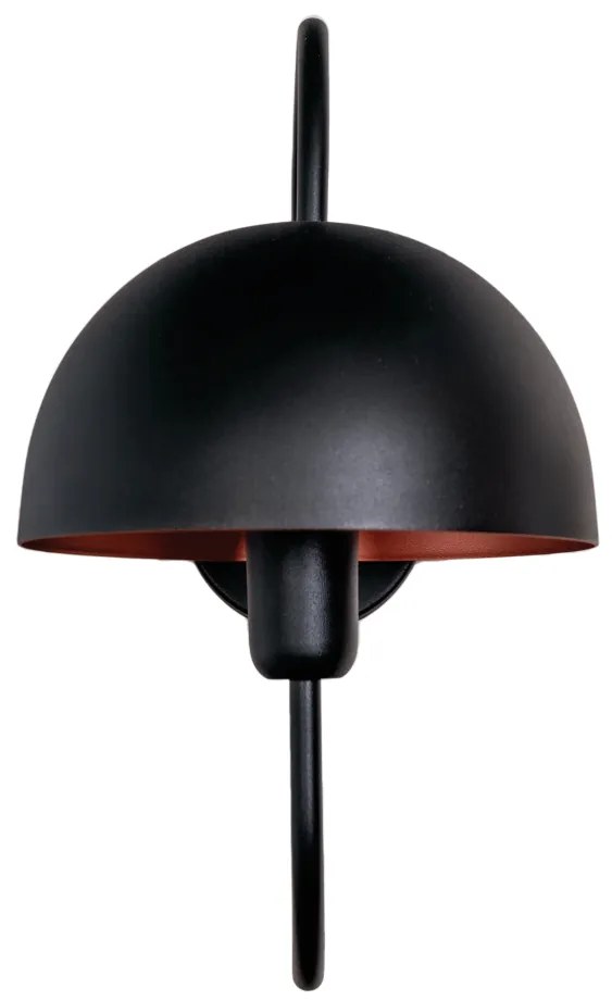 Arandela Iglu 23,5X29,9X43,5Cm 1Xe27 Alumínio - Usina 25040/32 (CB-M - Cobre Metálico, CB-M - Cobre Metálico, Igual Cúpula Externa)