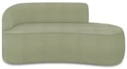 Sofá 3 Lugares 180cm Wendi e Poltrona Steve Boucle Pistache I01  - Mpo