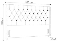 Cabeceira Cama Box Solteiro 90cm Florenza Z37 Linho Cinza Claro - Mpoz