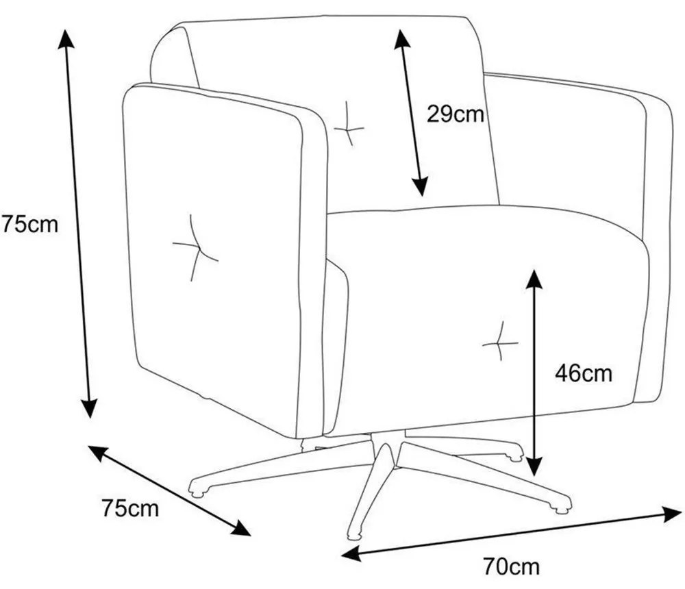 Kit 2 Poltronas Decorativas Astúria Base Giratória Couro Bege G40 - Gran Belo