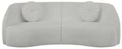 Sofá Decorativo 4 Lugares 318cm com Almofadas e Poltrona Zion M22 Linh