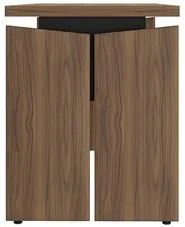 Mesa Para Escritório Home Office 125cm Corp A06 Nogal/Preto - Mpozena