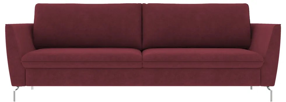 Sofá Decorativo Sala de Estar 210cm Olívia Suede Bordô G52 - Gran Belo