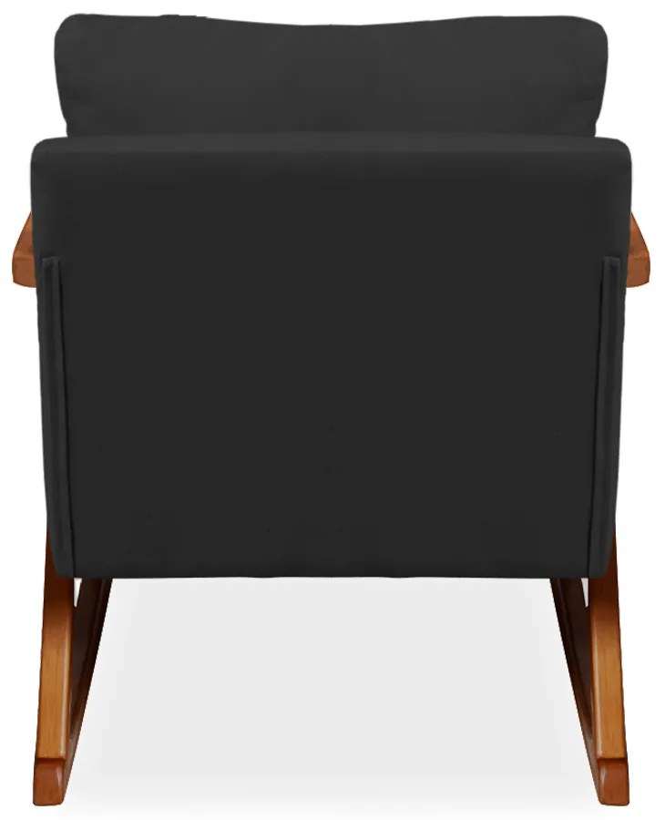 Poltrona Mona Amber Balanço Veludo Preto