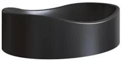 Gabinete Banheiro Suspenso 80cm Cuba Oval Ripy Branco/Preto Z54 - Mpoz
