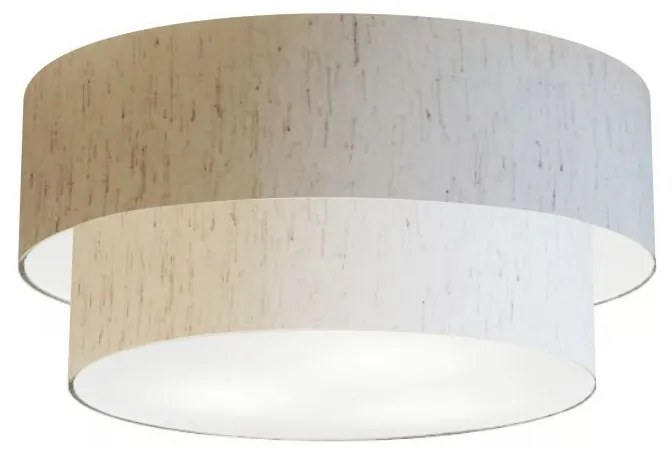 Plafon Para Sala Cilíndrico SL-3062 Cúpula Cor Linho Bege
