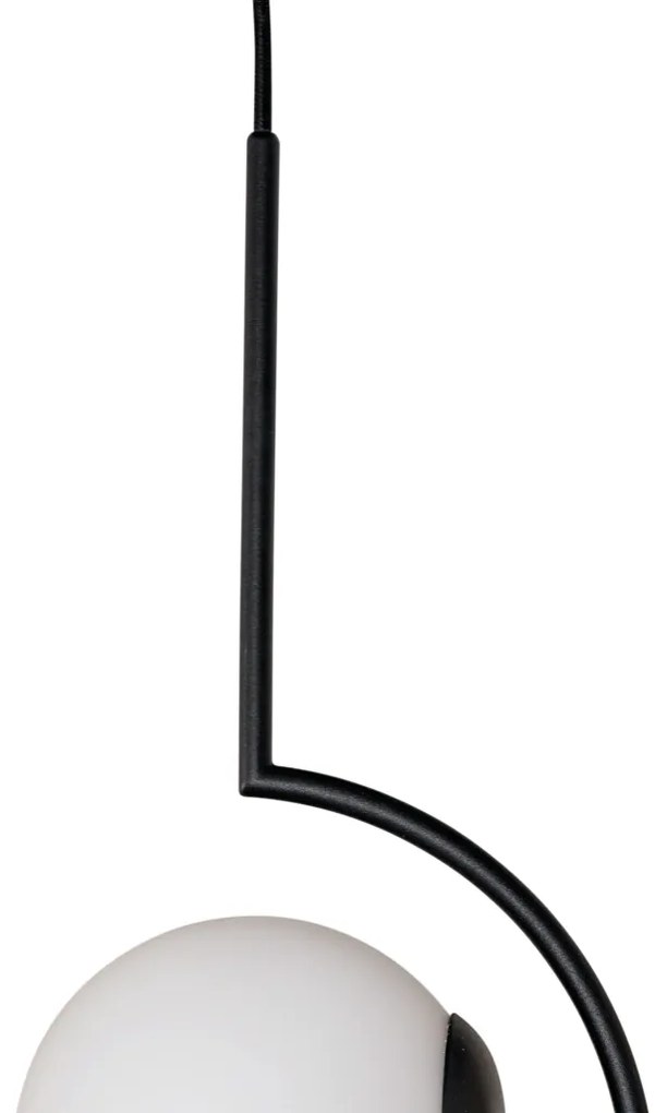 Pendente Allen 12X16,6X35,5Cm 1Xe27 Mini Bulbo G45 Alumínio E Globo Ø1... (FN-F - Fendi Fosco, FOSCO)