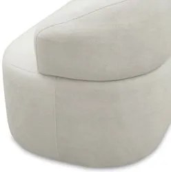 Sofá 2 Lugares Living Orgânico Sala de Estar 140cm Conka F05 Boucle Of