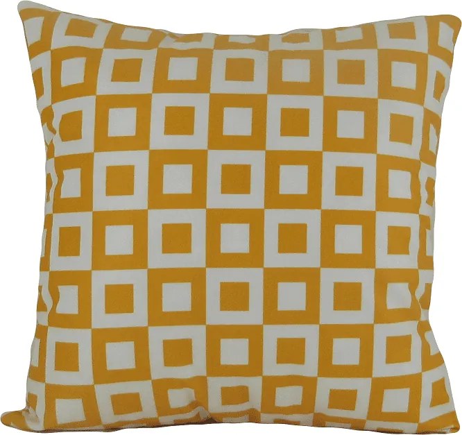 3 Capas para Almofada Soft Turim Geométrico Amarelo 43x43cm