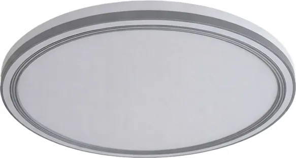 Plafon Led De Sobrepor Cinza 31w Multitemperatura Genova