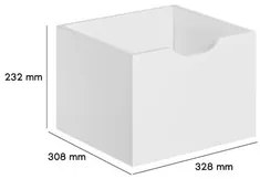 Kit 9 Gavetas para Nicho Organizador Q01 Branco - Mpozenato