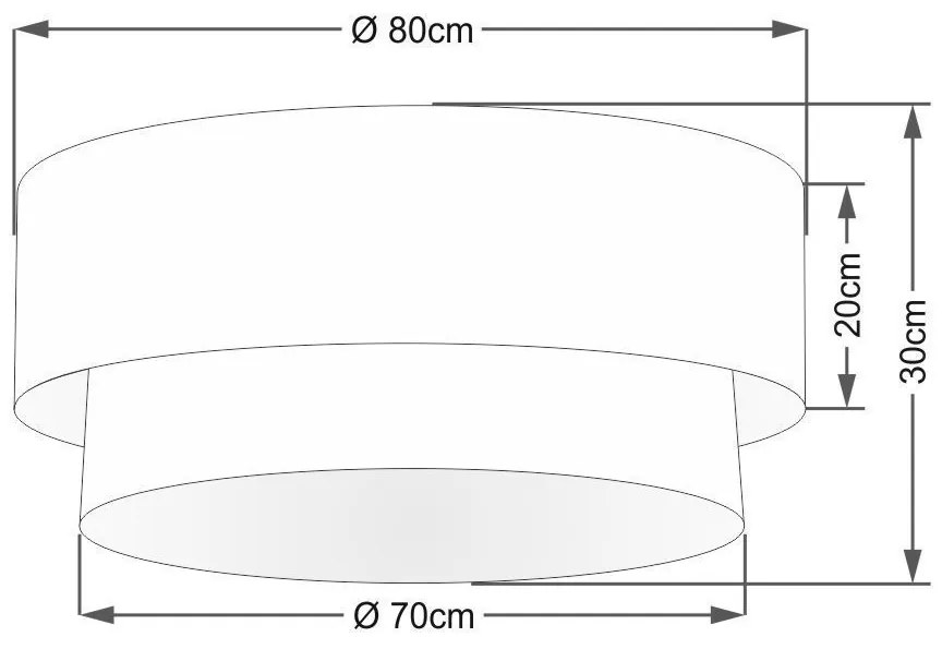 Plafon Para Quarto Cilíndrico SQ-3065 Cúpula Cor Rosa Bebê Branco