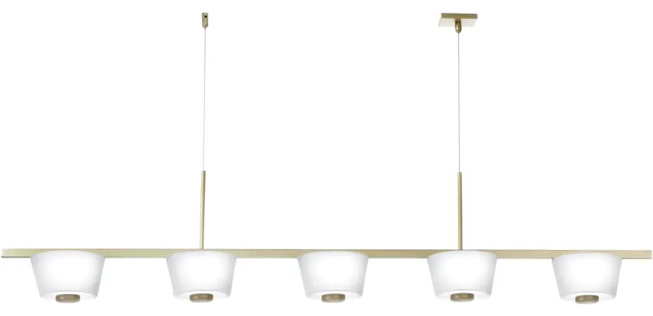 Pendente Shep Linear 24X13X120Cm Metal Alumínio E Vidro 05Xg9 - Old Ar... (MARSALA)