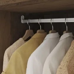 Guarda Roupa Casal 218cm Com Espelho Bolty Imbuia/Champanhe V02 - Mpoz
