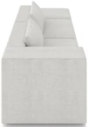 Sofá 5 Lugares 363cm Com Puff Direito Fay Linho Gelo Z55 - Mpozenato