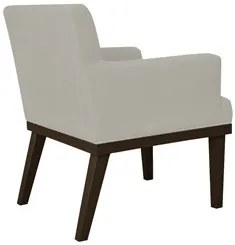 Poltrona Decorativa Sala de Estar e Recepção Vitória W01 Corano Bege -
