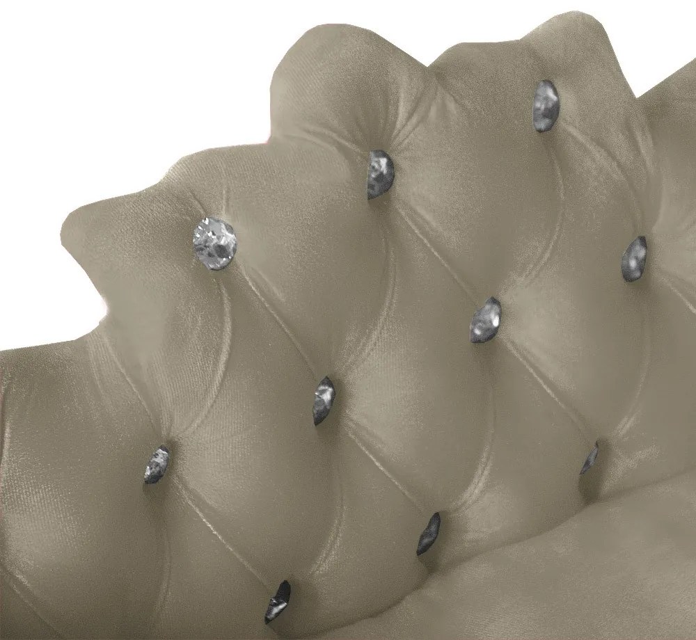 Mini Divã Sofá Realeza Cama Pet para Cães ou Gatos Elegante Suede Nude