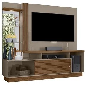 Home Theater Frizz Plus Fendi/Naturale - Madetec Móveis