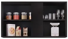 Armário Aéreo Indiana e Balcão Gabinete 100cm com Pia Inox Luziania Pr