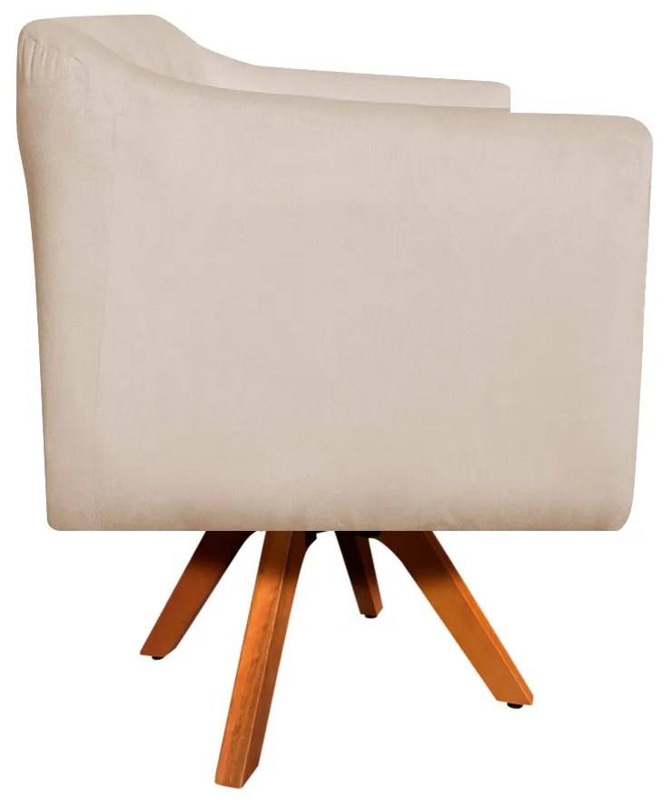 KIT 02 POLTRONAS GIRATORIA JULIA SUEDE B