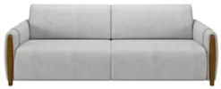 Conjunto Sofá 3 Lugares 223cm e Poltrona 98cm Amaranto Z32 Veludo Cinz