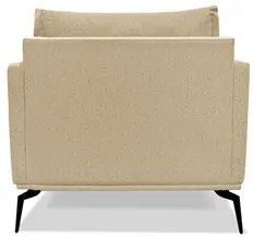 Poltrona para Sala Pés de Metal Vecchia S06 Linho Dourado - Mpozenato
