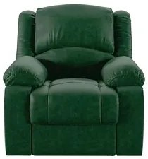 Poltrona do Papai Reclinável Pietra Zero Wall FH9 PU Verde Musgo - Mpo