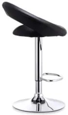 Banquetas Salão Estofadas Lux Regulagem Kit 2 Preto -  Facthus