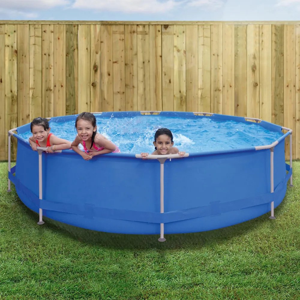 Piscina Acquablue Metal PVC Kit Reparação 6800 Litros Azul G31 - Importway