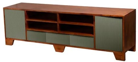 Rack Lines Verde 02 Portas 03 Gavetas 04 Nichos - 78028 Sun House