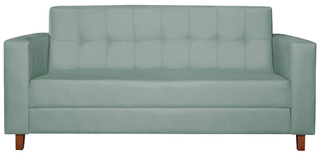 Kit Sofá 2 Lugares e 2 Poltronas Denver Suede Azul Tiffany - ADJ Decor