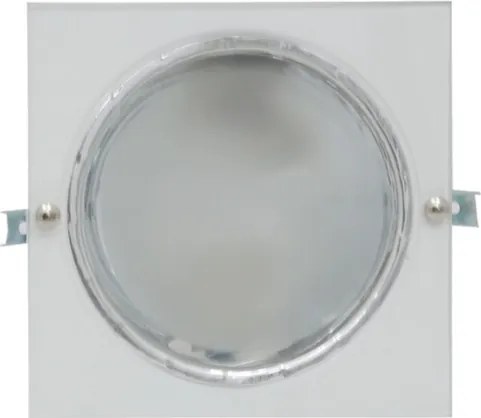 Plafon Embutir Aluminio Branco 16,5Cm X 8,5Cm