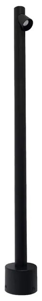 Balizador Led Aluminio Preto 4w 3000k 90cm Ip65 Way