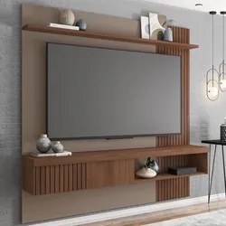 Painel para TV Suspenso 65 Pol. Helen C01 Fendi/Havana - Mpozenato