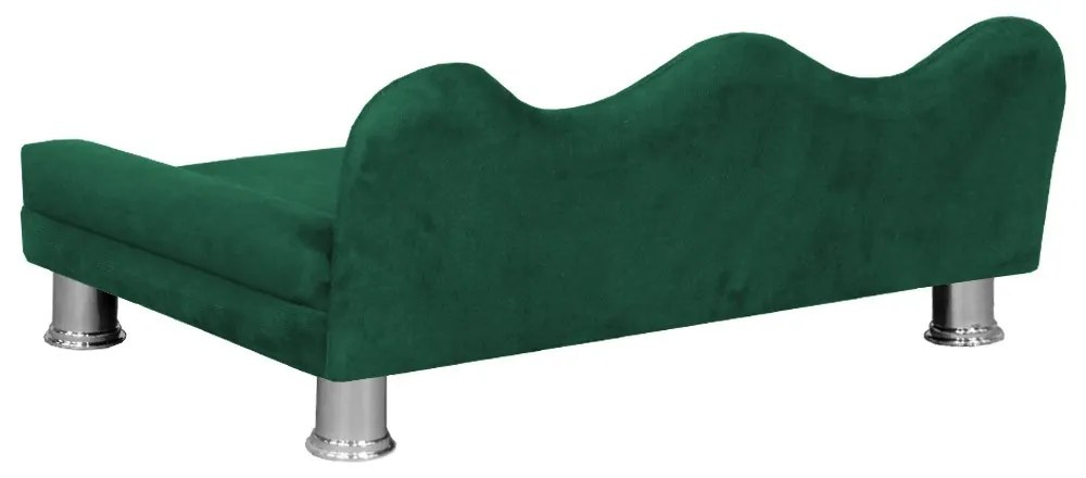 Cama Sofá Pet Meg Para Cães E Gatos Elegante e confortável Suede Verde Bandeira