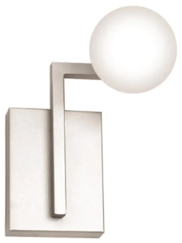 Arandela Swilver 13X15,5X21Cm Globo Ø08Cm 1Xg9 - Old Artisan Ar-5568 (GRAFITE / LUNA, FOSCO (Branco))