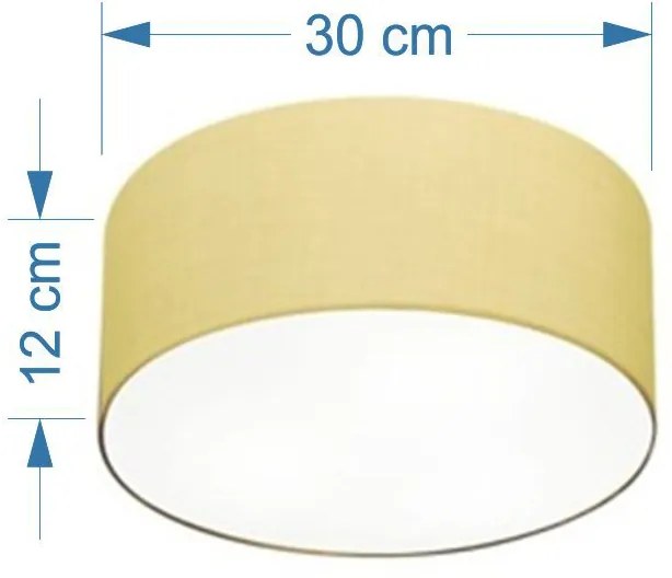 Plafon Para Sala Cilíndrico SL-3010 Cúpula Cor Algodão Crú
