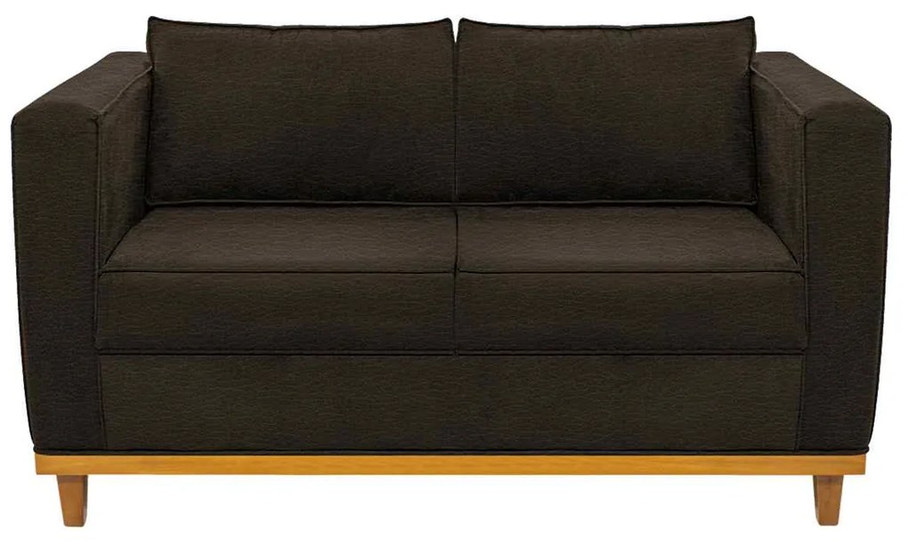 Sofá 2 Lugares Europa Corano Marrom ADJ Decor