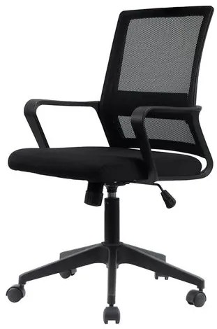 Cadeira Tokyo Diretor Preta Base Nylon Com Rodizio - 76663 Sun House