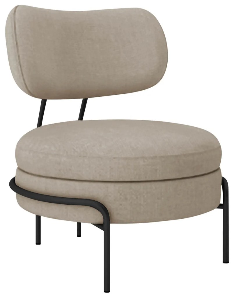 Kit 2 Poltronas Decorativas Luxo Moderna Sala de Estar Recepção Mimo Linho