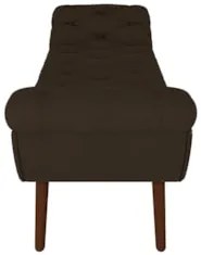 Puff Recamier Calçadeira 140cm Pés Palito Madeira Vêneto Z37 Veludo Ma