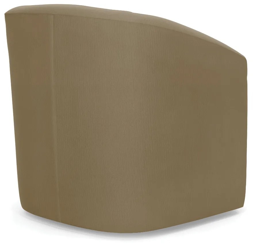 Poltrona Decorativa Base Giratória Stella Max Suede D03 - D'Rossi - Marrom Rato