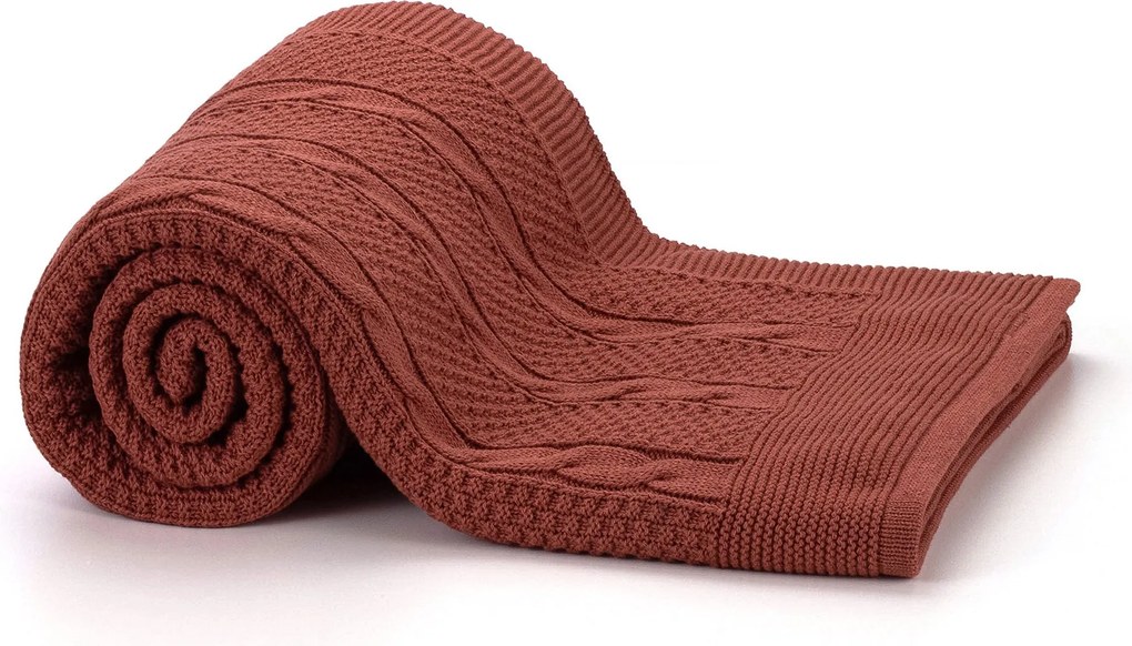Peseira Literie Tricot Palais Terracota - Queen Queen