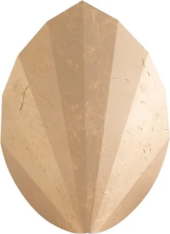 Arandela Aluminio Dourado Fosco 35X28cm Palm