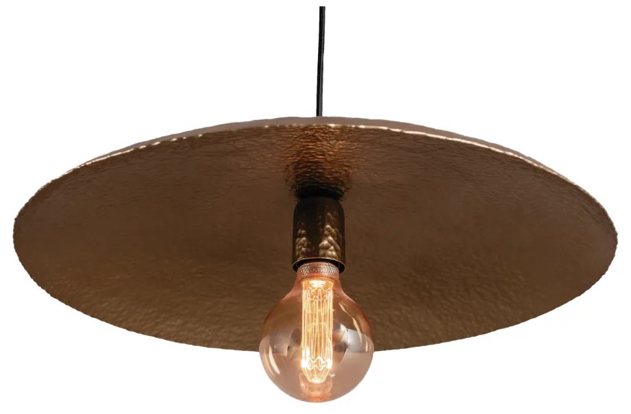 Pendente Disco Cabo Rayon Ø50X06Cm 1Xe27 Por Waldir Junior - Usina 510... (OL-F - Verde Oliva Fosco)