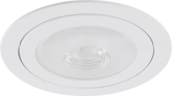 Plafon De Embutir Redondo Aluminio 2Cmx15,7Cm Delfi - BRANCO