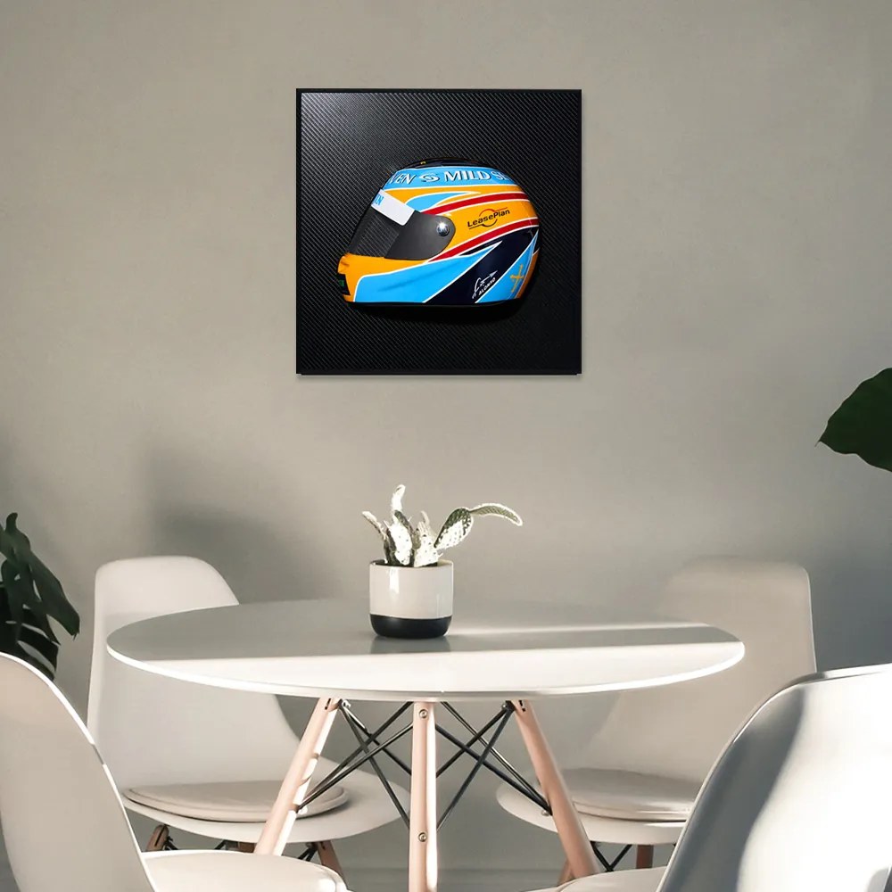 Quadro 3D Decorativo Helmet R26 FA Azul G53 - Gran Belo