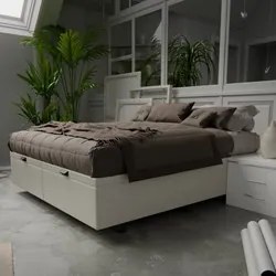 Base Box Baú para Cama Casal Queen 158x198cm Bipartido Liz S05 Sintéti