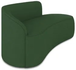 Sofá 3 Lugares Para Sala 180cm Orgânico Wendi Suede Verde I01 - Mpoze