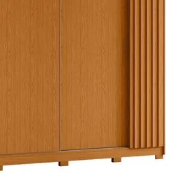 Guarda Roupa Casal 4 Portas 4 Gavetas Jacarandá Flex Cinamomo/Off Whit